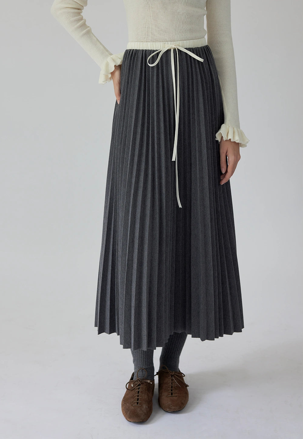 Women's Pleated Umbrella Skirt