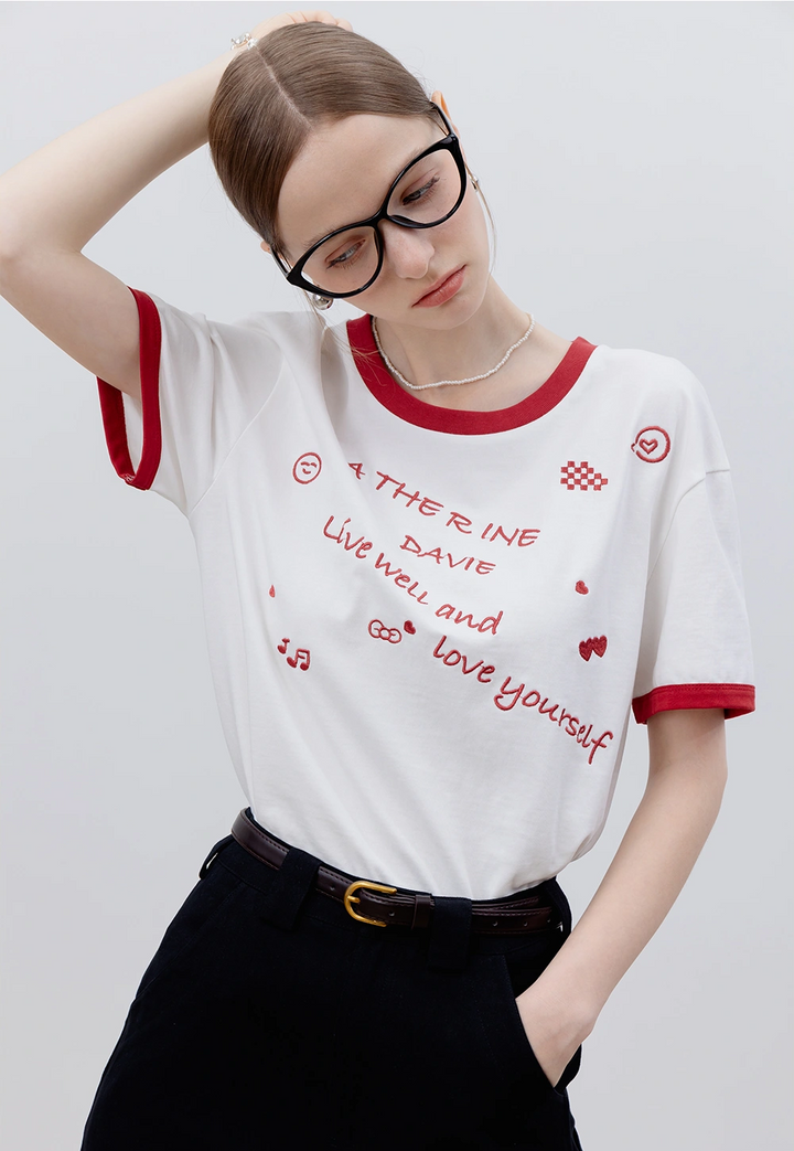 Women's Embroidered T-shirt