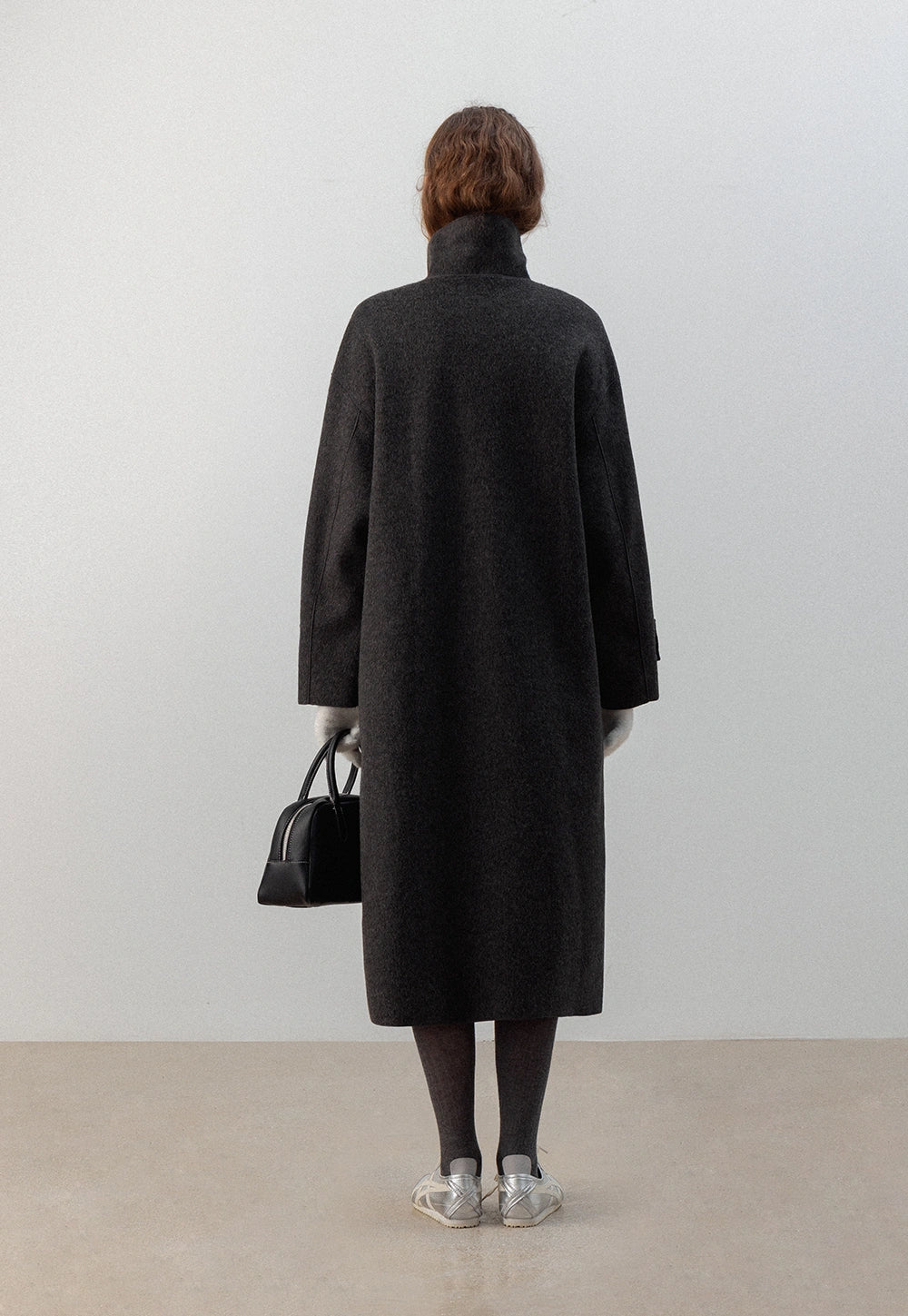 Classic Toggle Coat with Contrast Collar