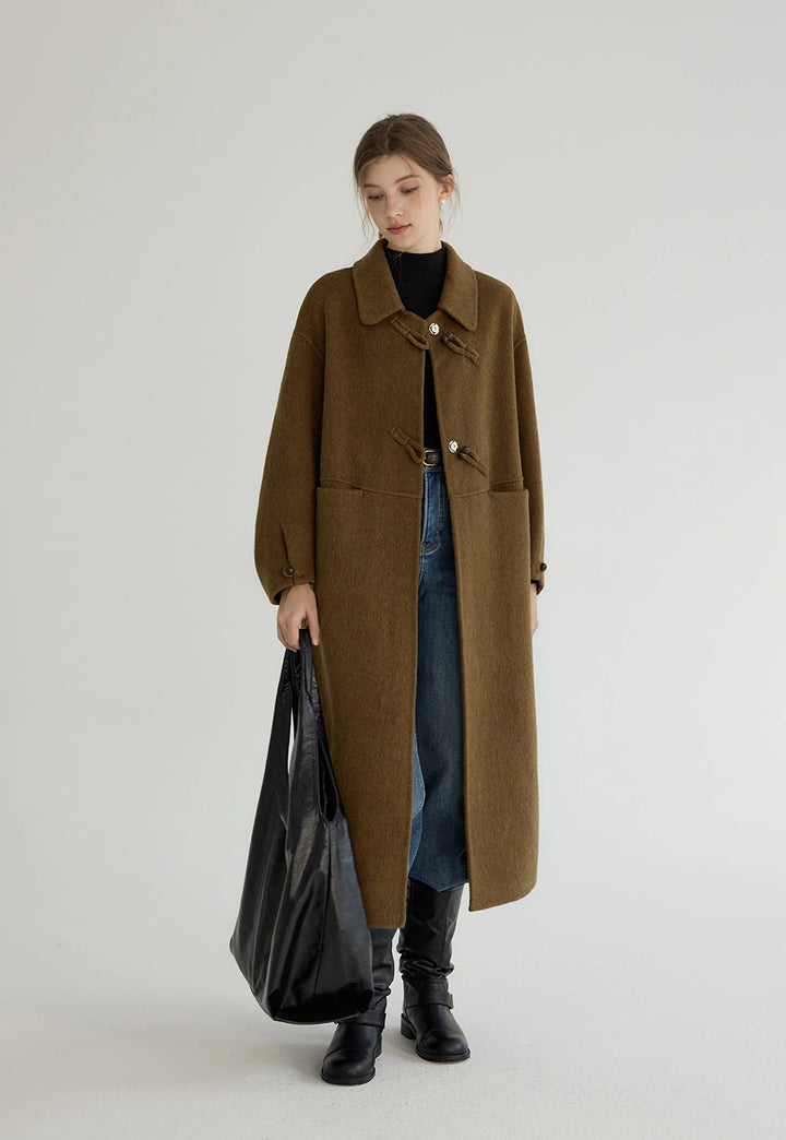 Women's Long Double-Faced Wool Coat