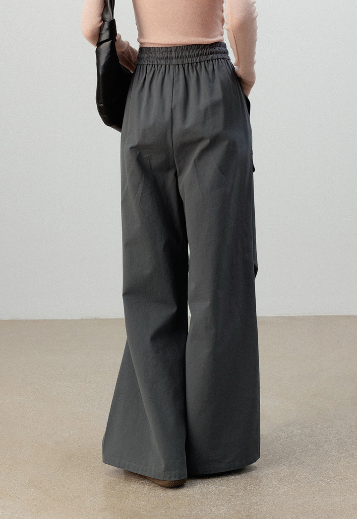 Utility Cargo Wide-Leg Pants