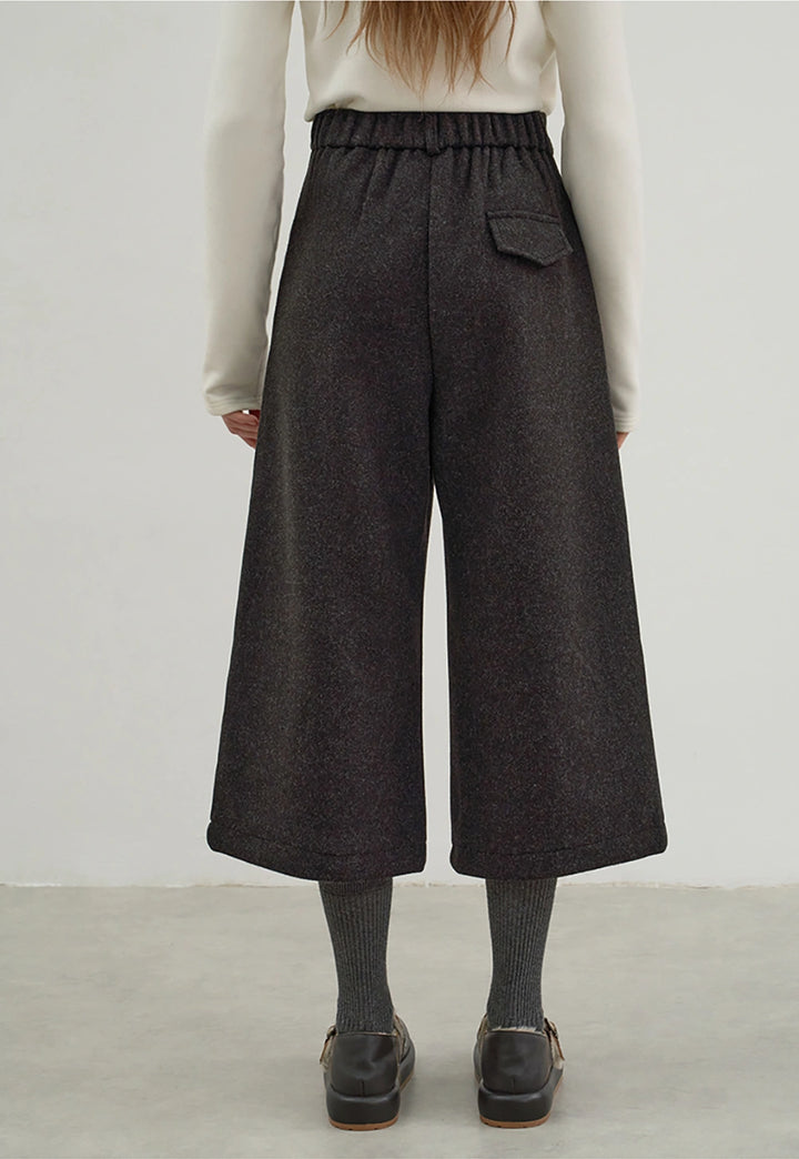 Women's Fleece-Lined Wool Blend 3/4 Pants