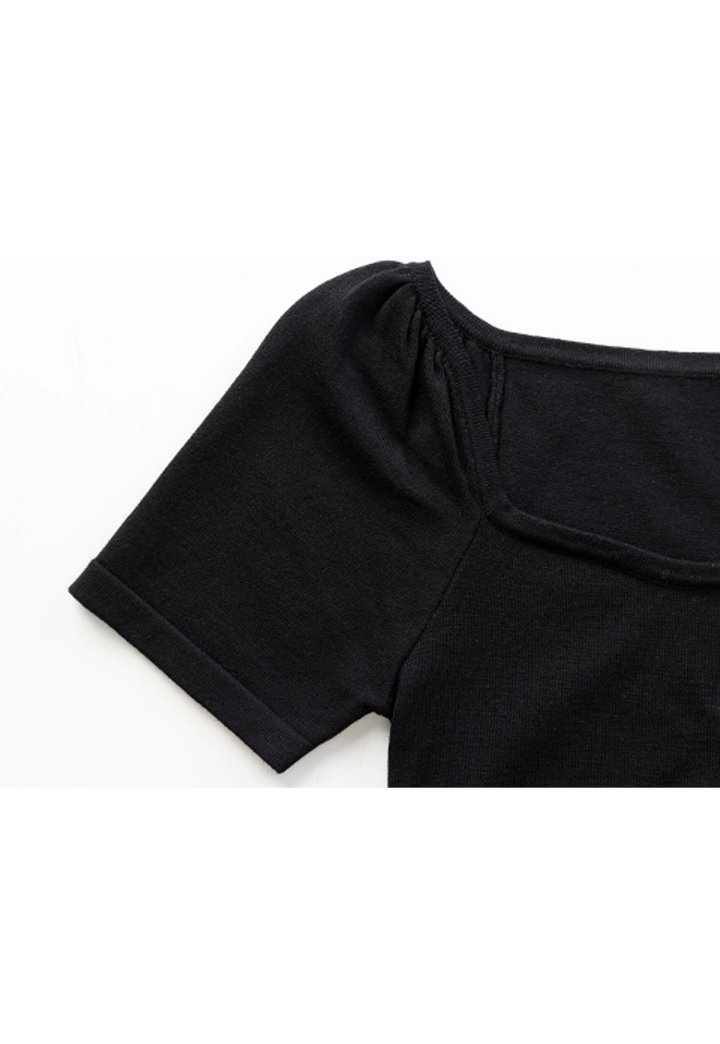 Women's Short Sleeve Knit Sweater