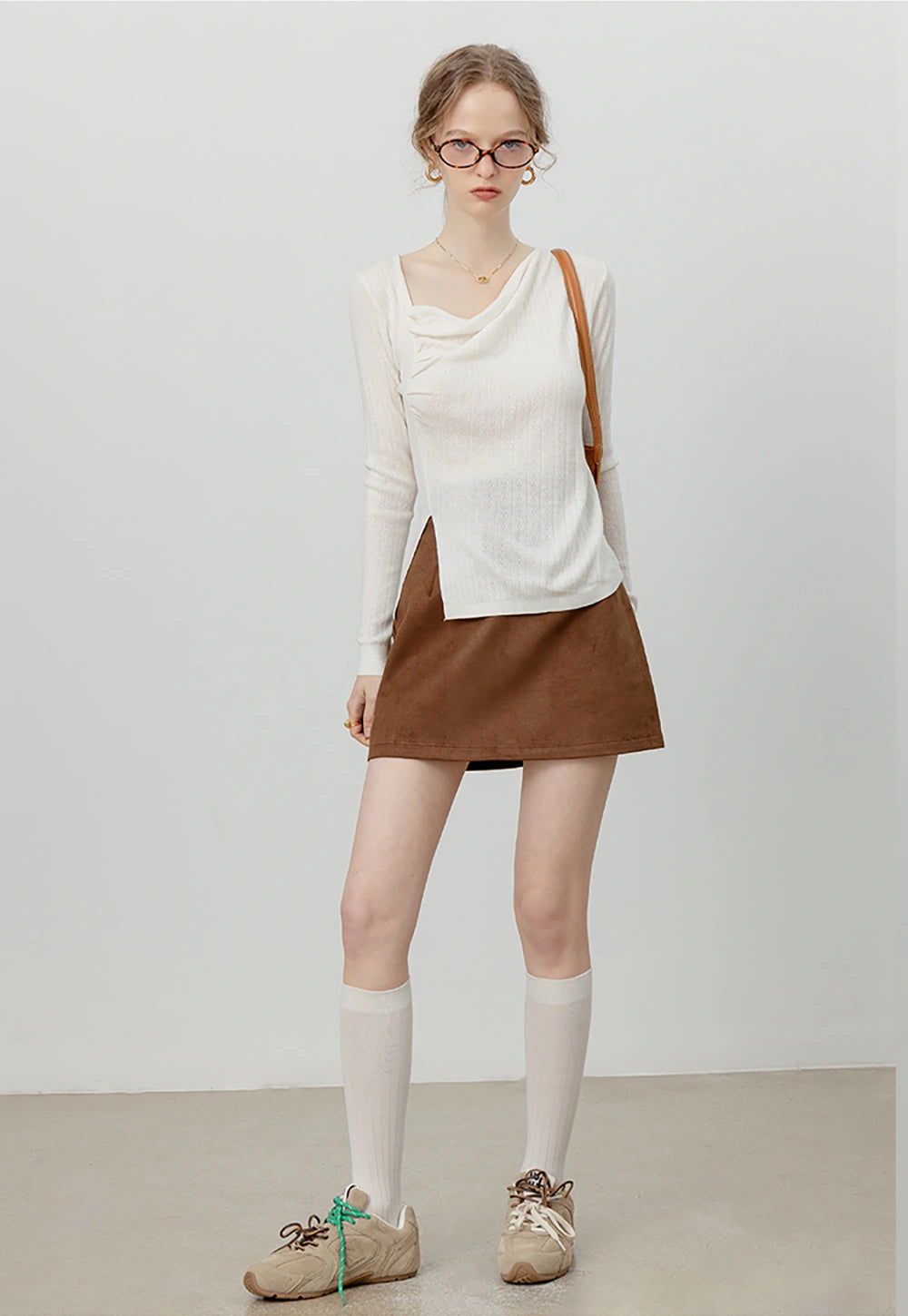 Women's Asymmetric Knit Top