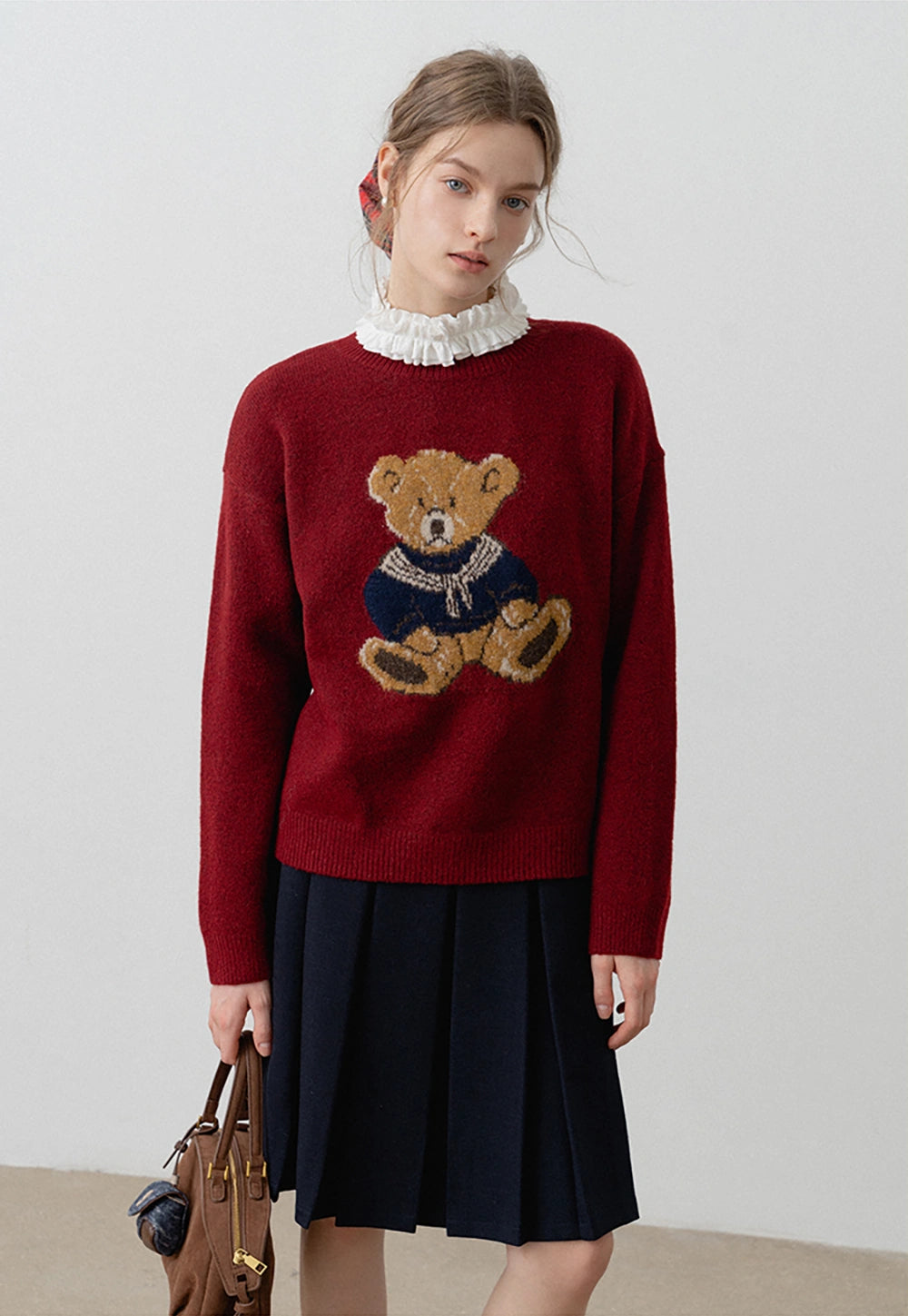 Women's Teddy Bear Graphic  Sweater