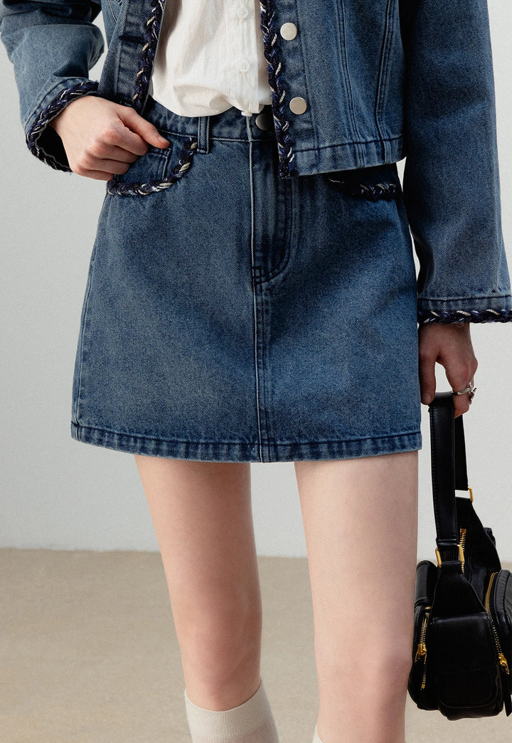 Denim Blue-Skirts