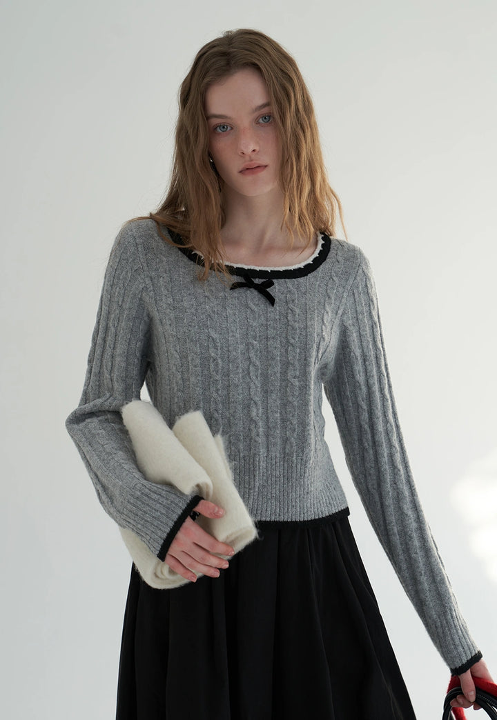 Relaxed Fit Long-Sleeve Sweater