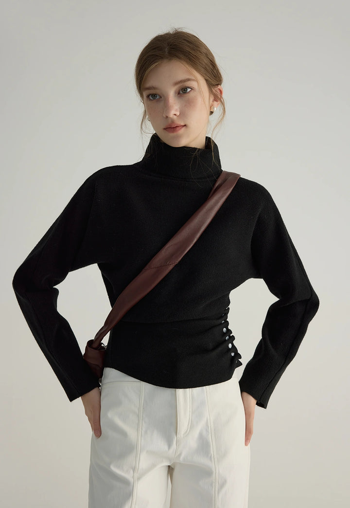 Women's Ribbed Turtleneck Sweater