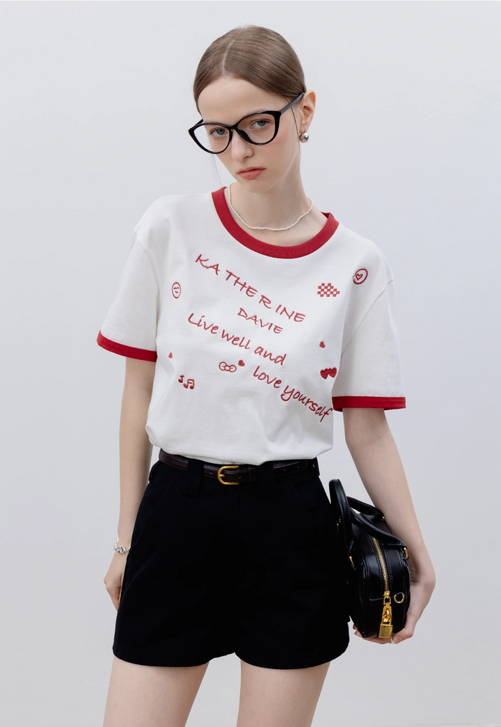 Women's Embroidered T-shirt