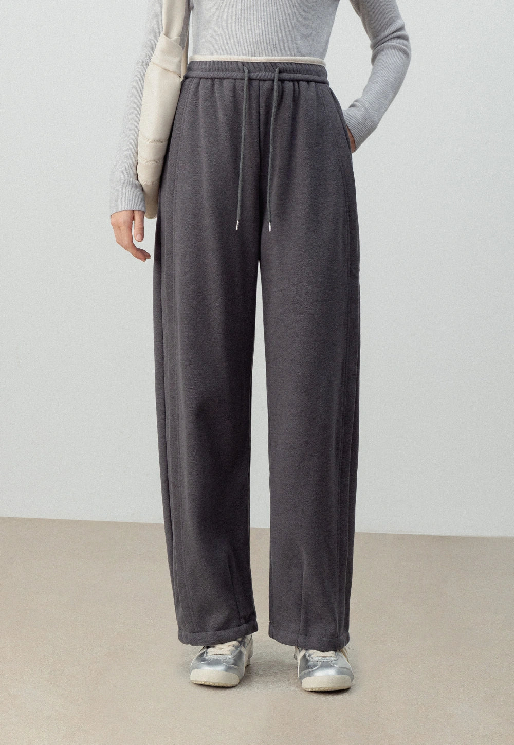 Wide-Leg Lounge Pants