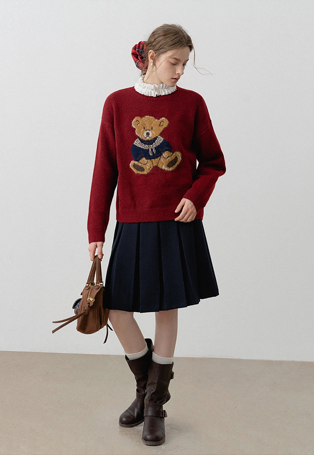 Women's Teddy Bear Graphic  Sweater