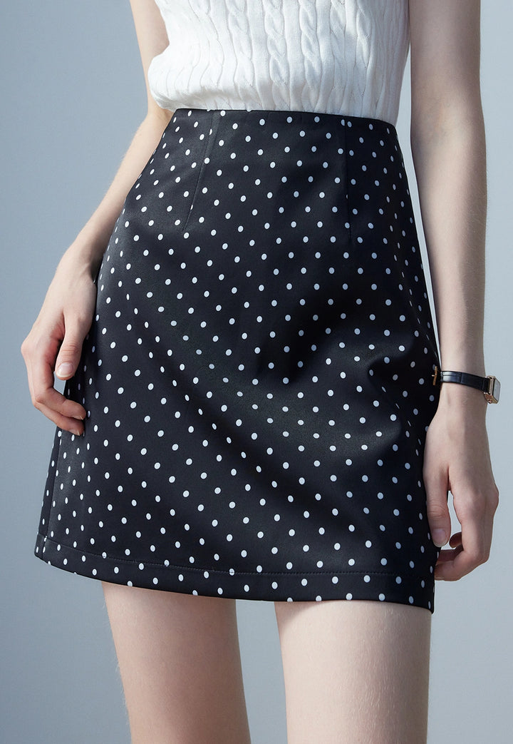 Skirt Mini Polka Dot Wanita