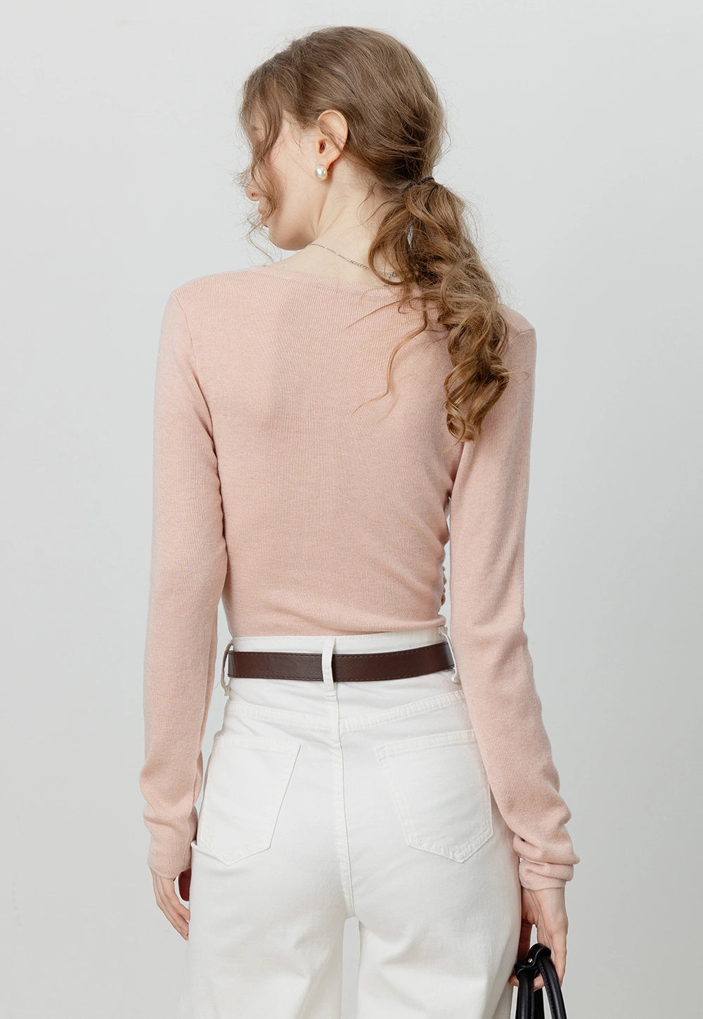 Women's Twist-Front Knit Sweater