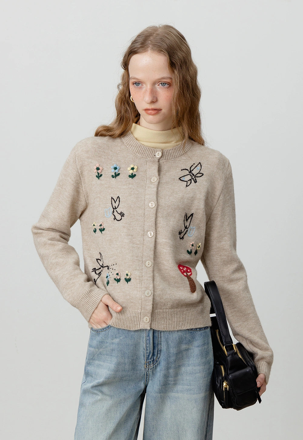 Embroidered Nature Cardigan