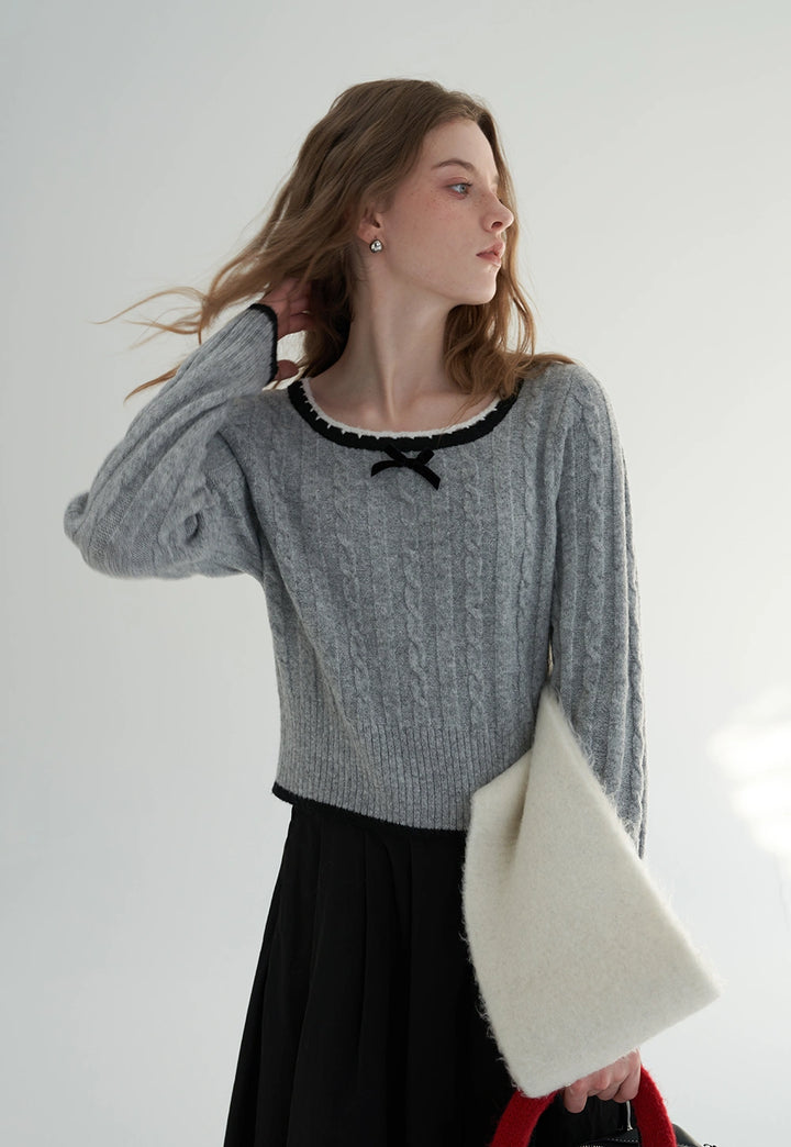 Relaxed Fit Long-Sleeve Sweater