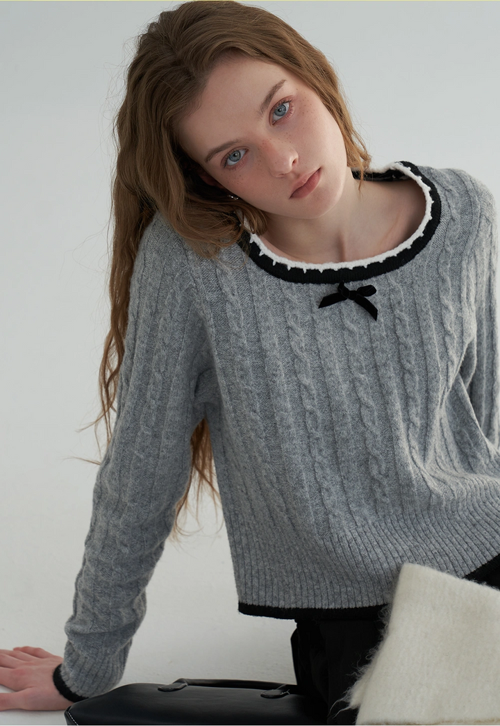 Relaxed Fit Long-Sleeve Sweater