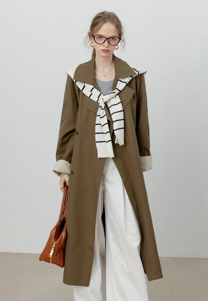 Women's Double-Breasted Trench Coat