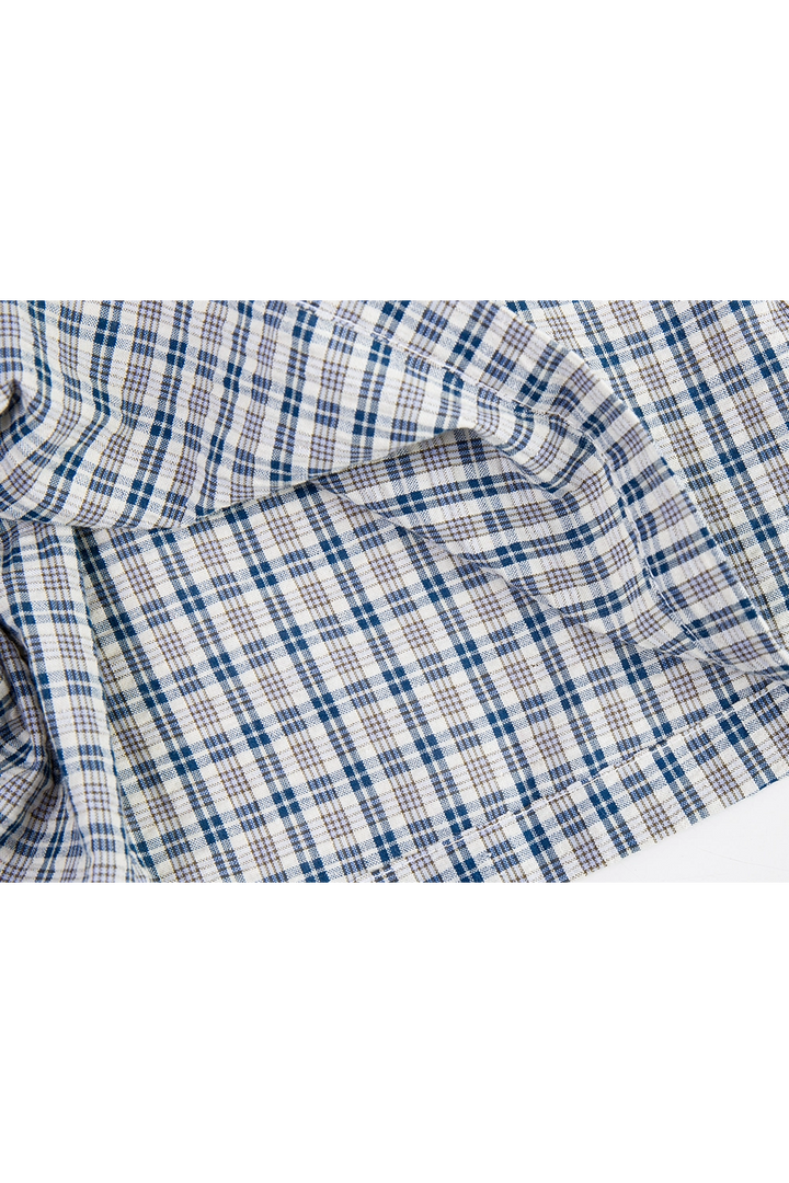 Bộ áo sơ mi cài cúc sang trọng dành cho nữ và bộ đồ chơi Gingham