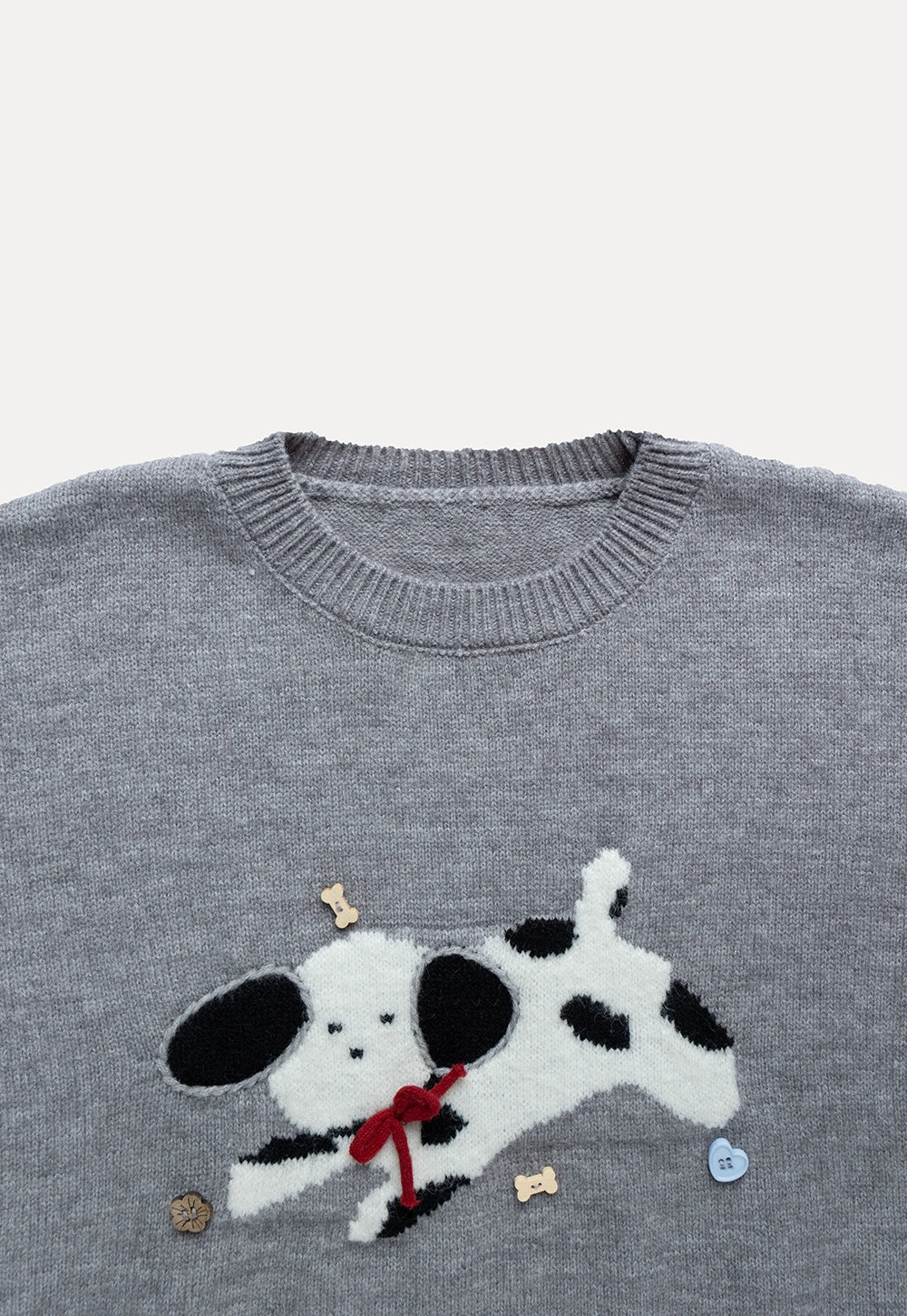 Cute Dog Knit Sweater - Cozy, Warm Pullover for Women