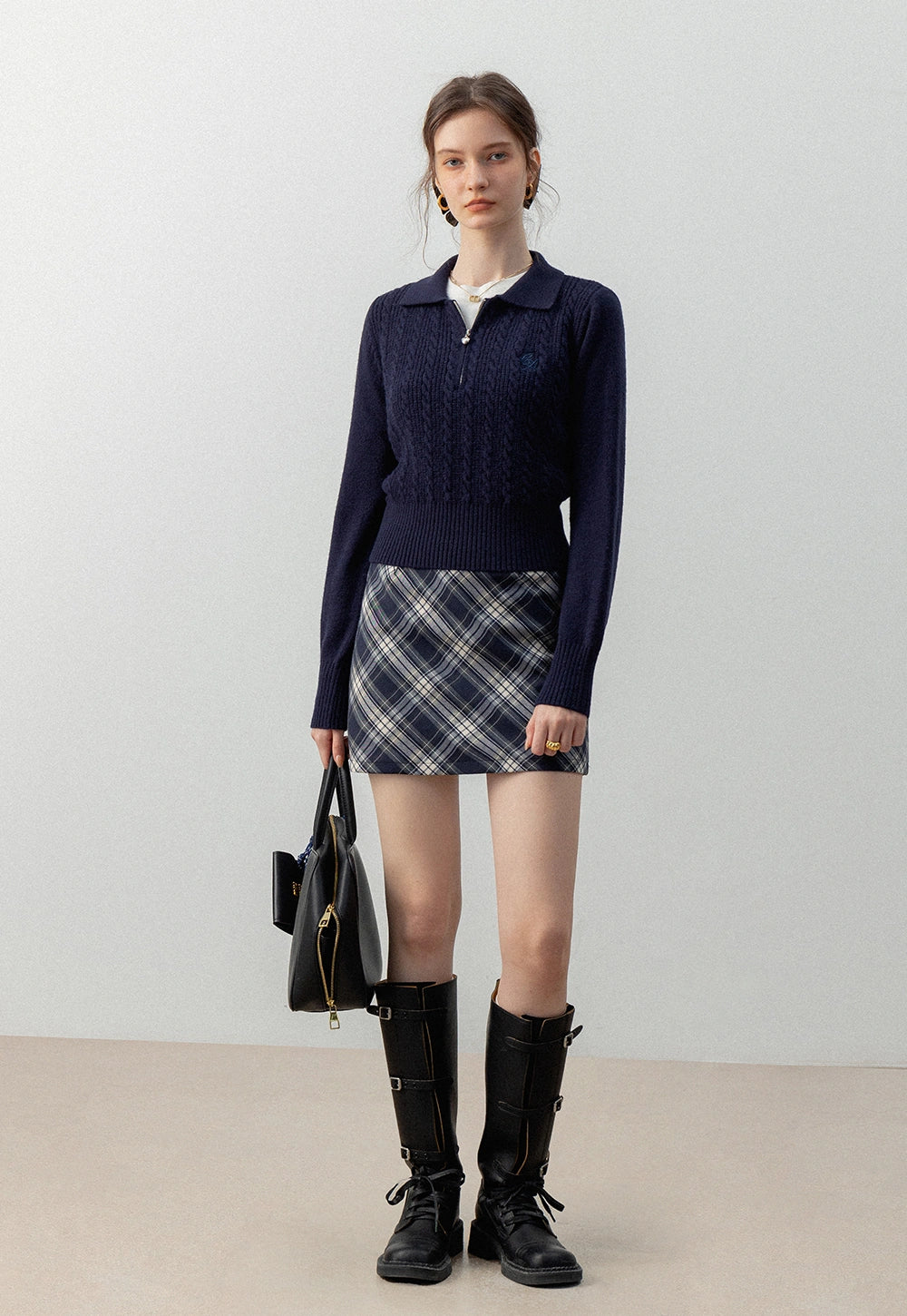 Women's Plaid A-Line Mini Skirt