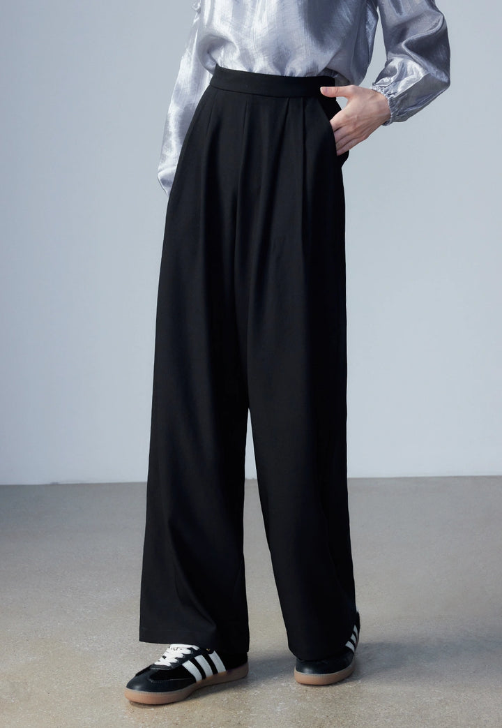 Women's Black Wide-Leg Pants