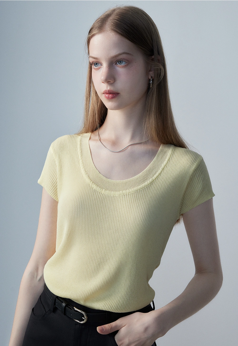 Women's Ribbed Knit Top