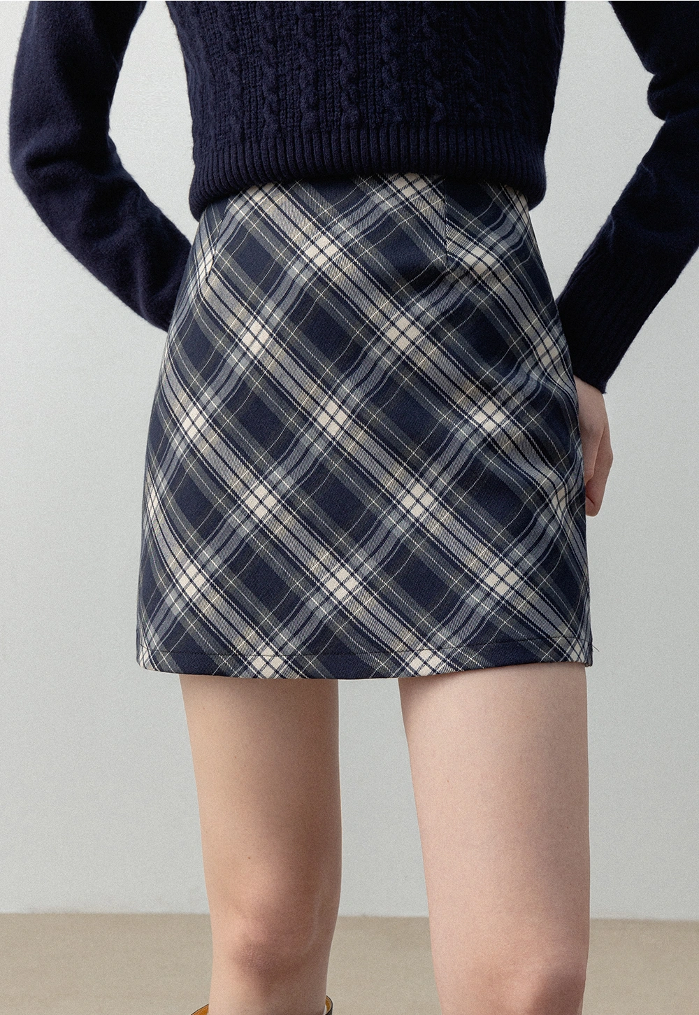 Women's Plaid A-Line Mini Skirt