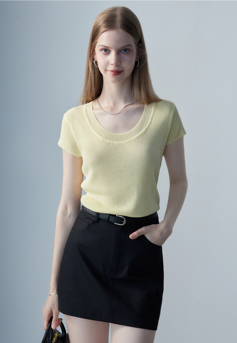 Women's Ribbed Knit Top