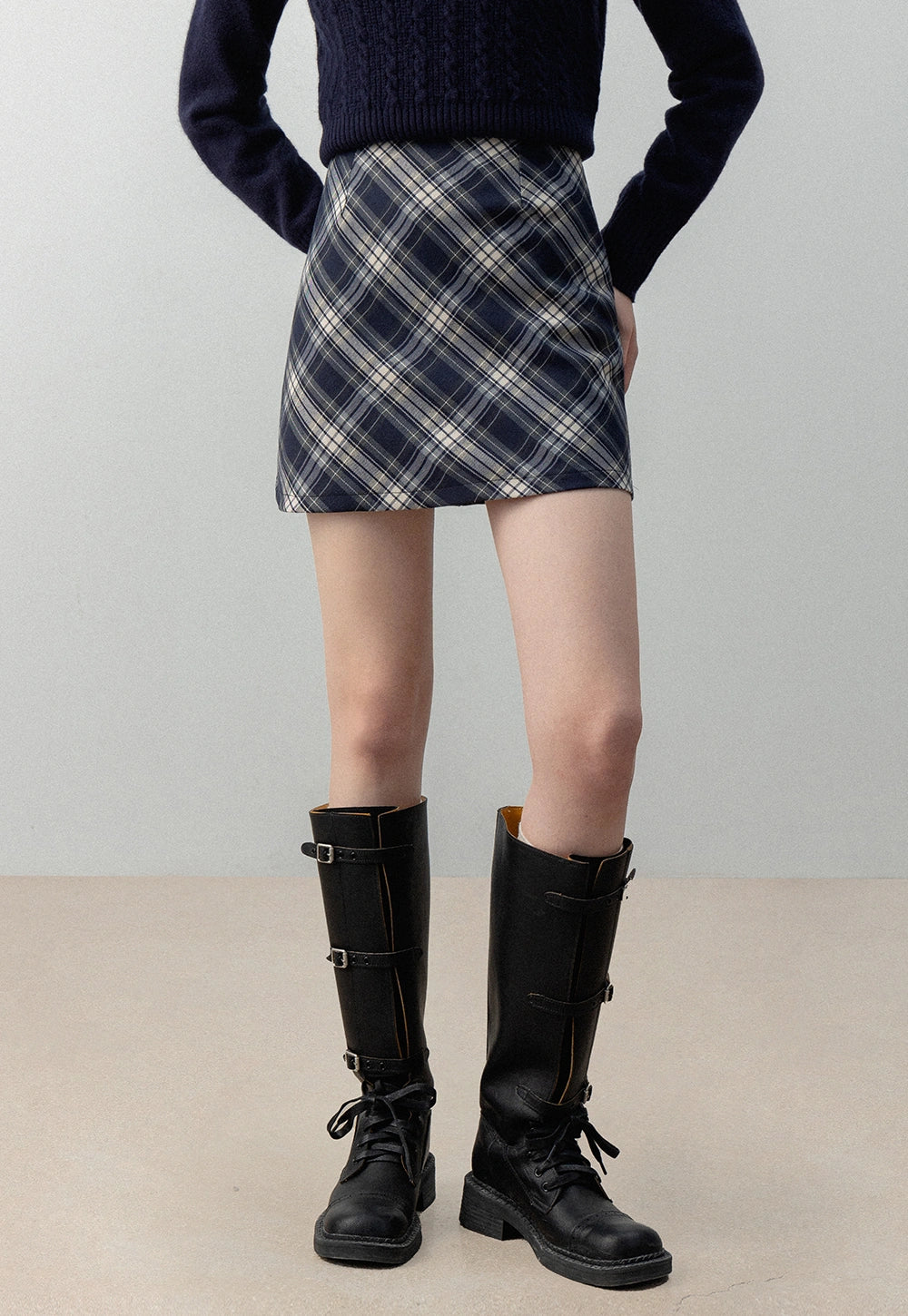 Women's Plaid A-Line Mini Skirt