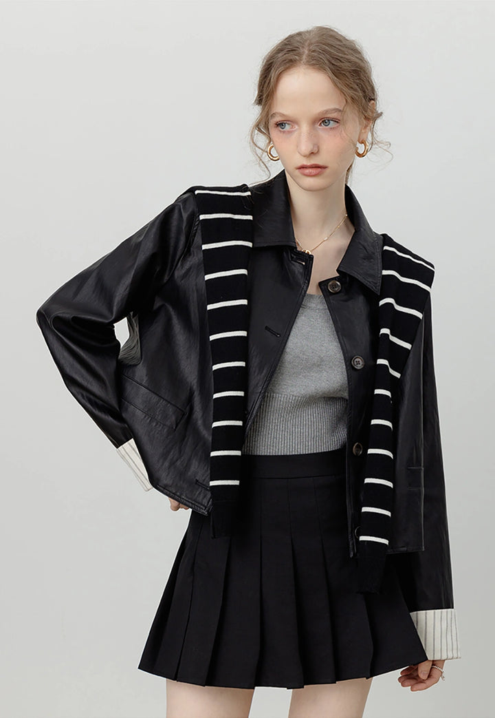 Women's Black Button-Up Jacket