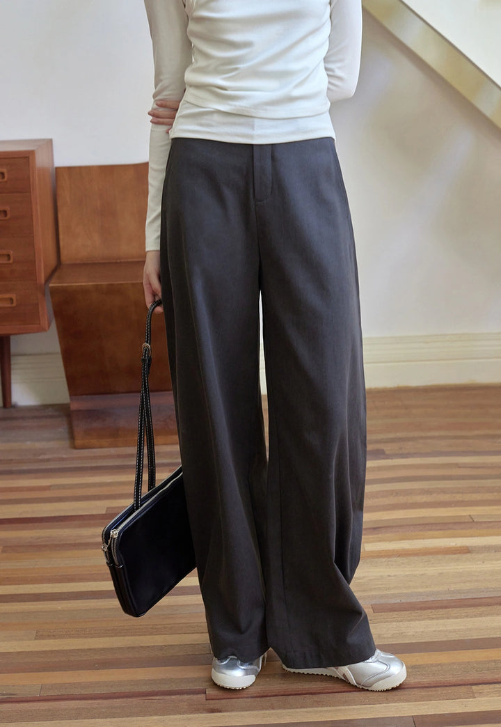 Wide-Leg High-Waist Banana Pants