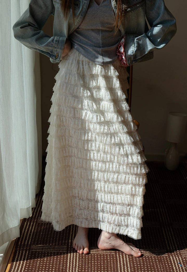 Elegant Ruffled Skirt