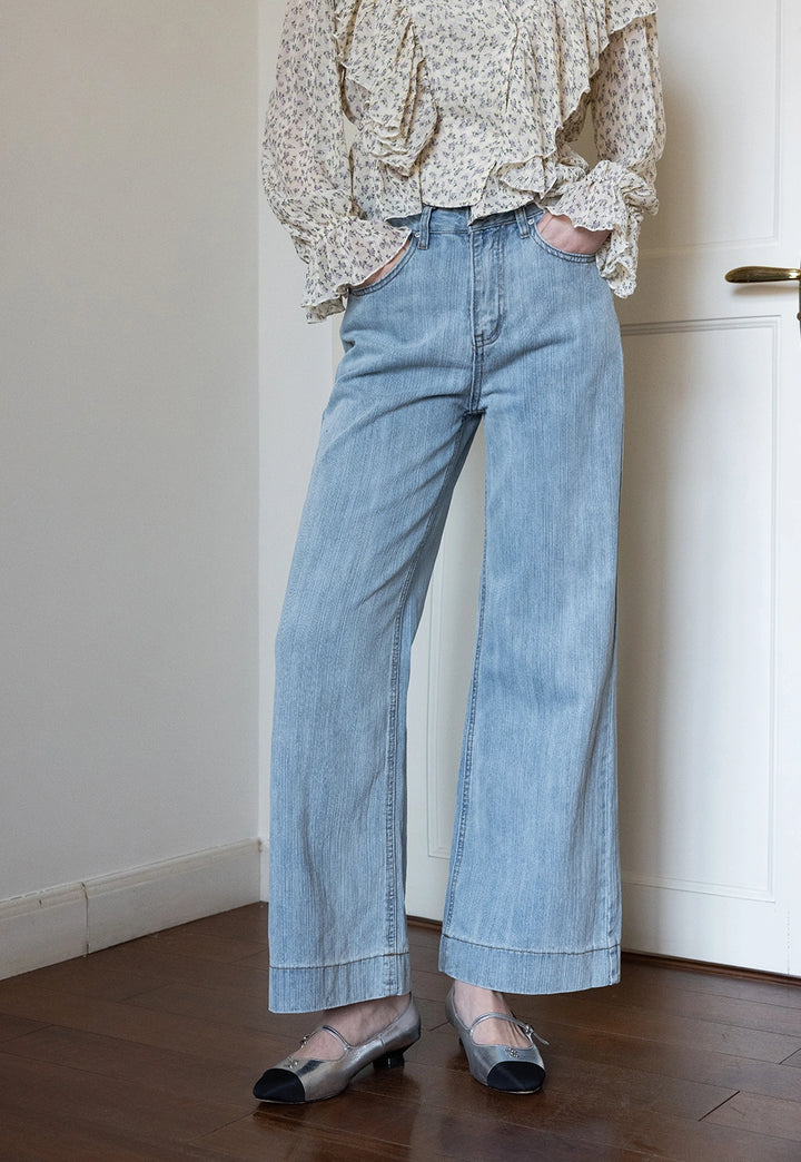 Women's Wide-Legged Denim Pants