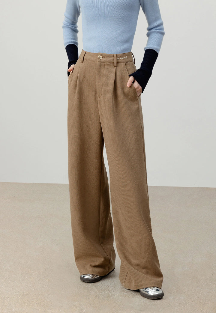 Women's High-Waisted Wide-Leg Trousers