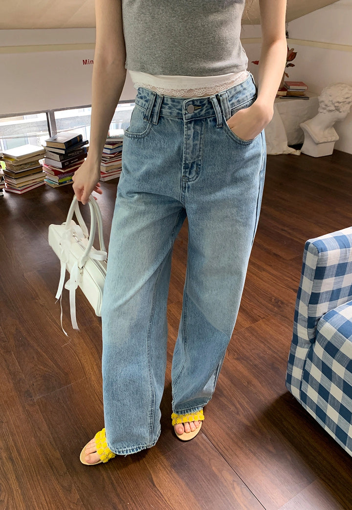 High-Waist Wide-Leg Jeans