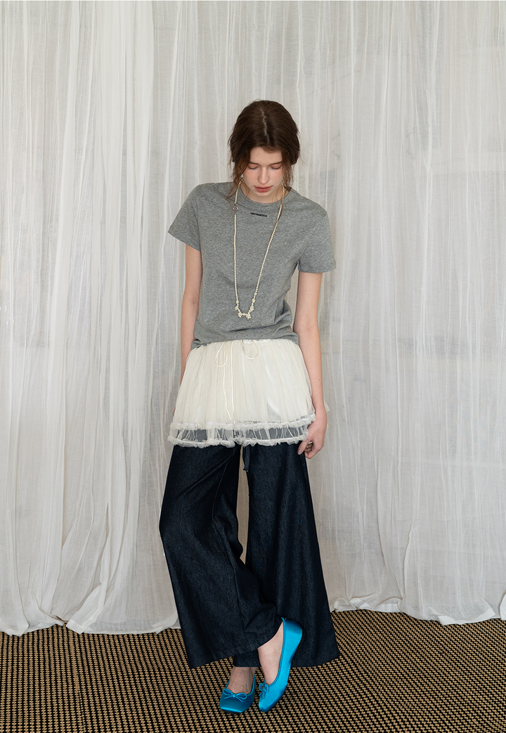 Layered Ruffle Tulle Skirt