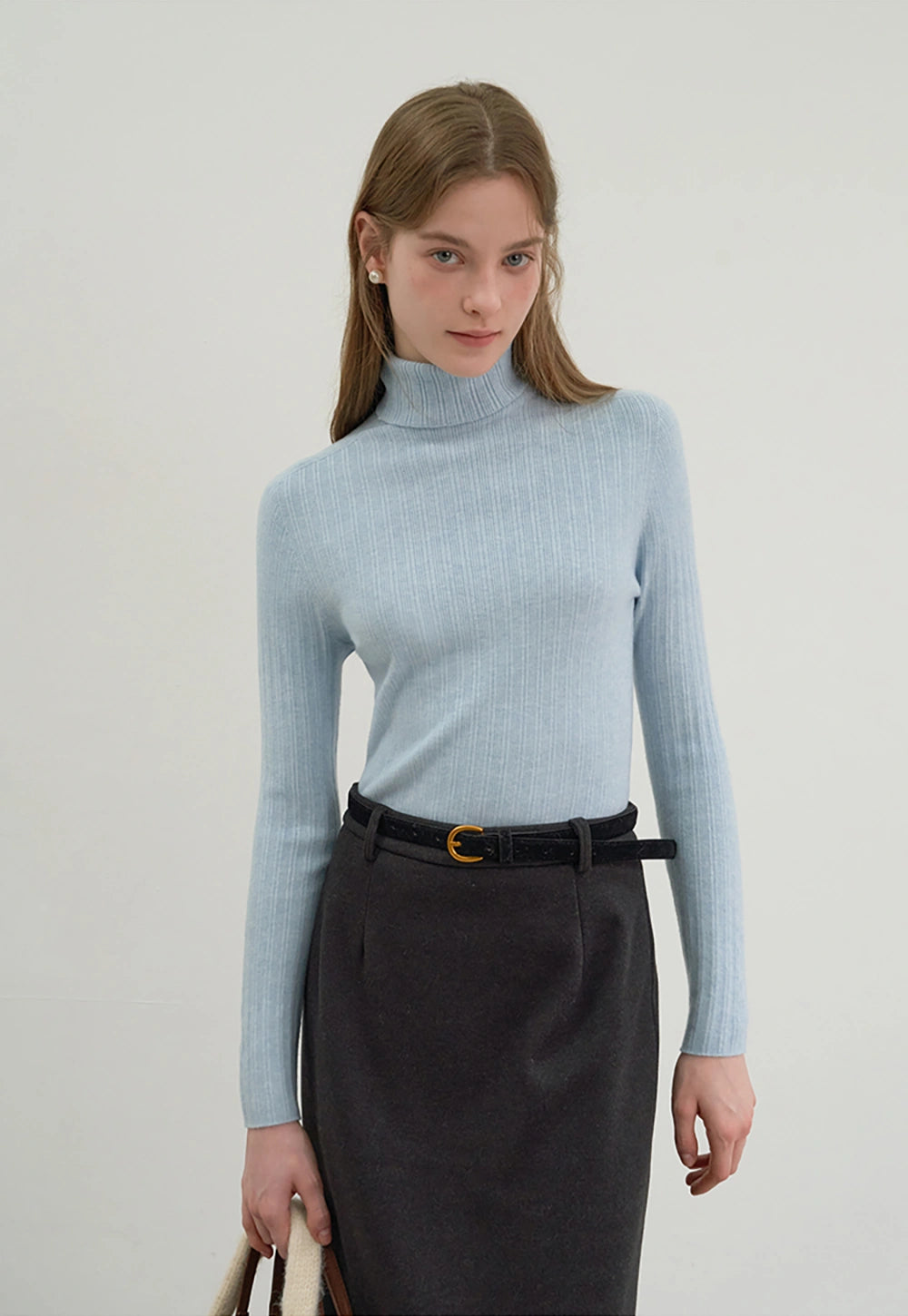 Women's Ribbed Turtleneck Sweater