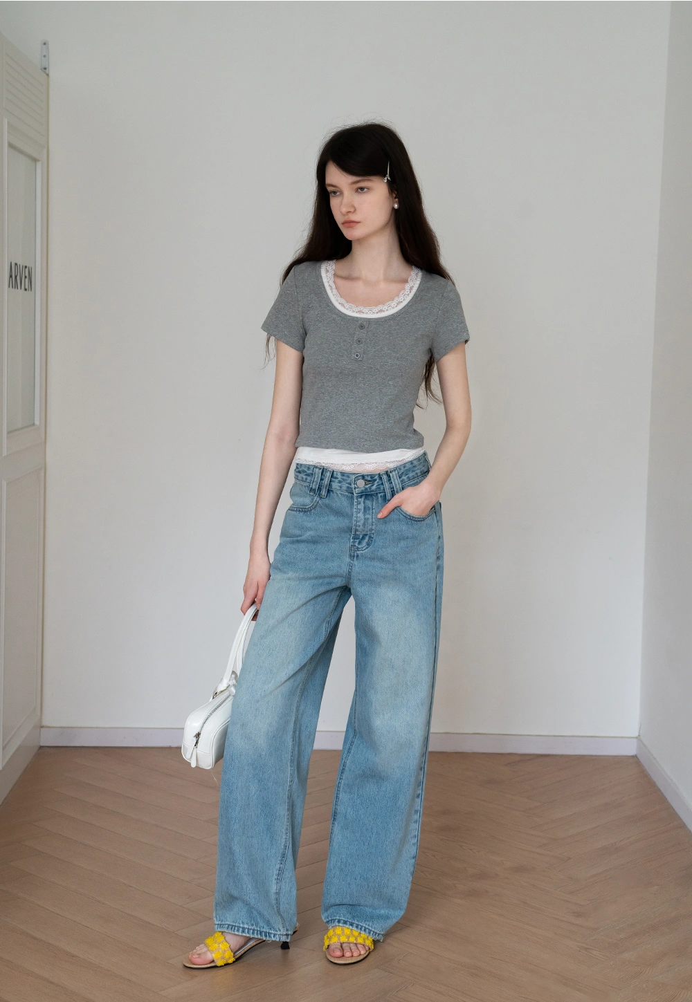 High-Waist Wide-Leg Jeans