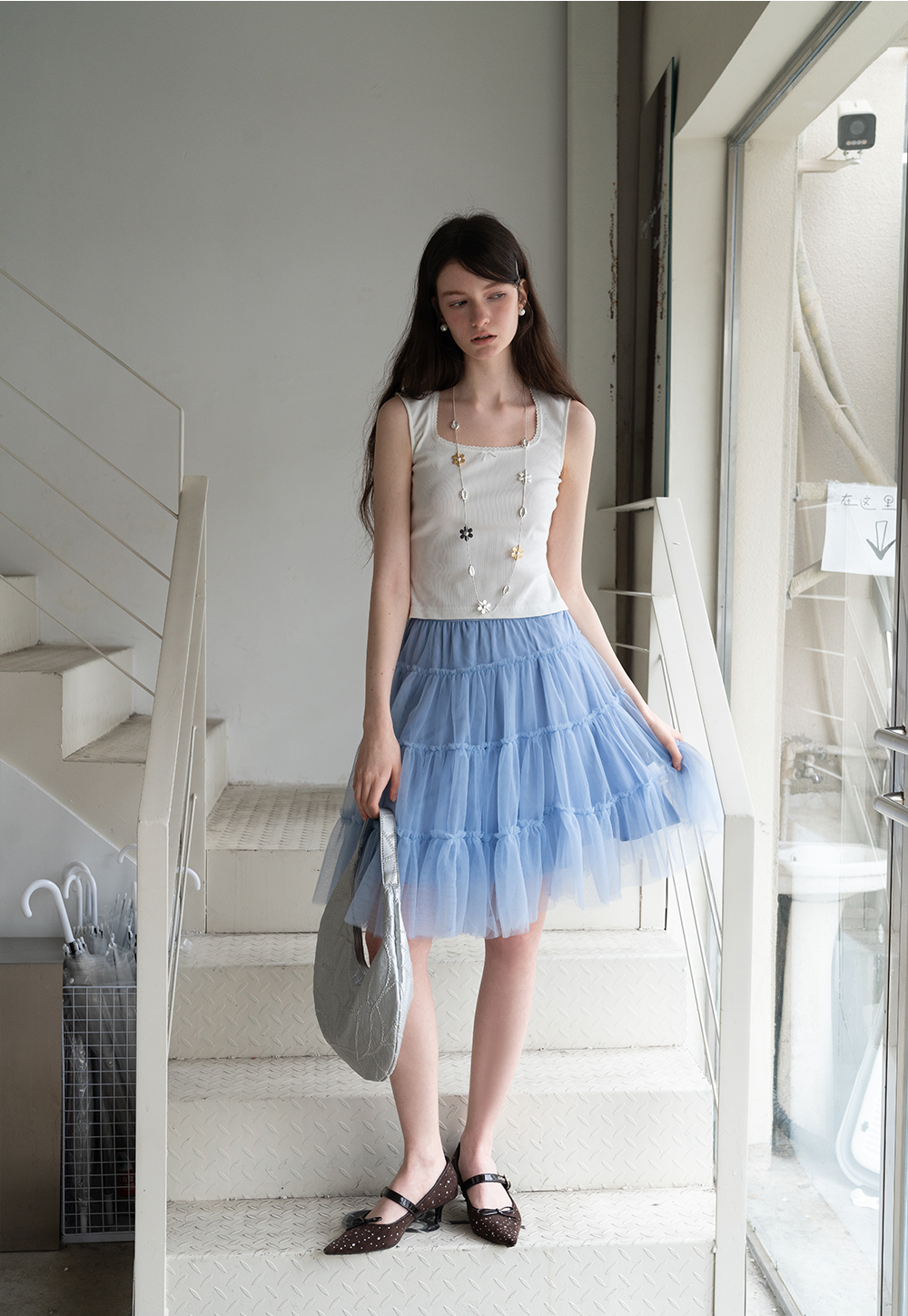 Ruffled Tiered Skirt