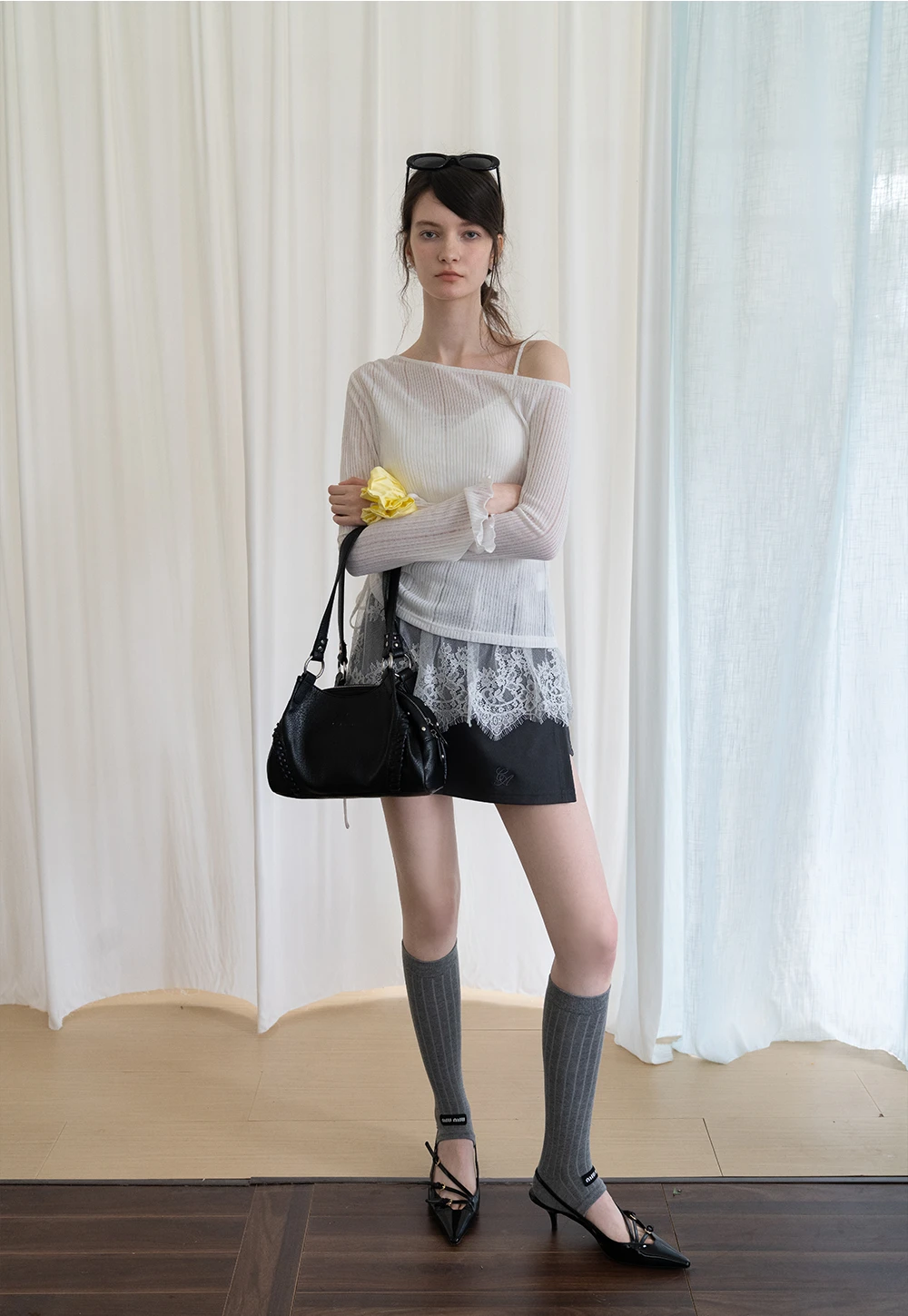 Athletic High-Waist Ballet-Inspired Skirt