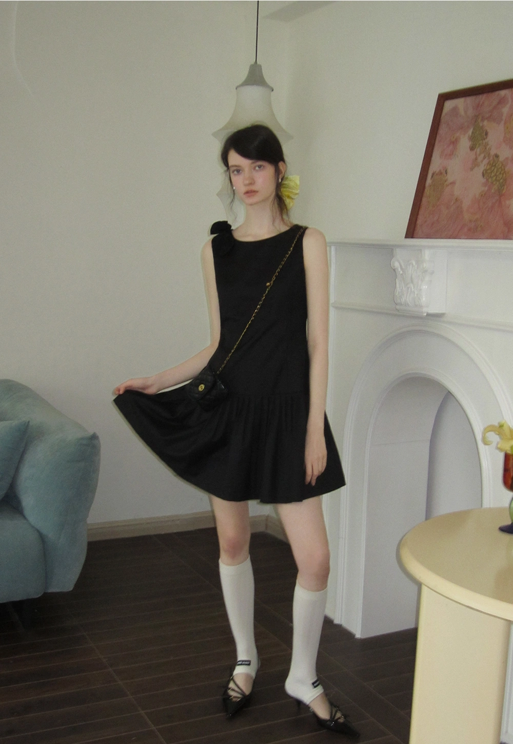 Elegant Black Sleeveless Dress