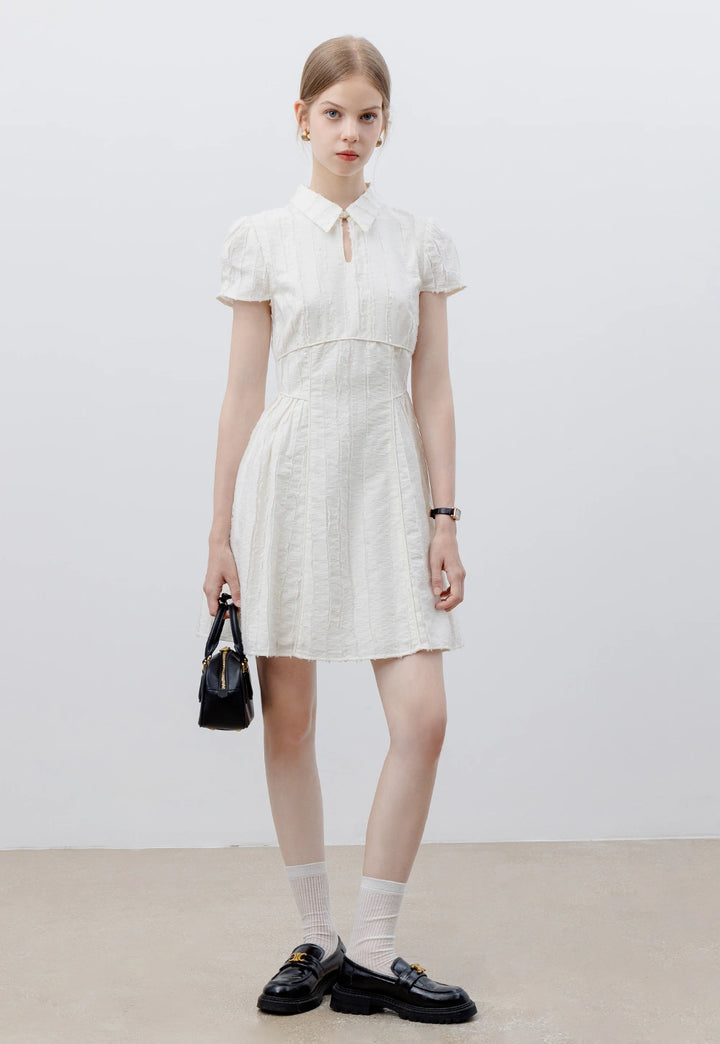 Women's Short-Sleeve Collared Dress