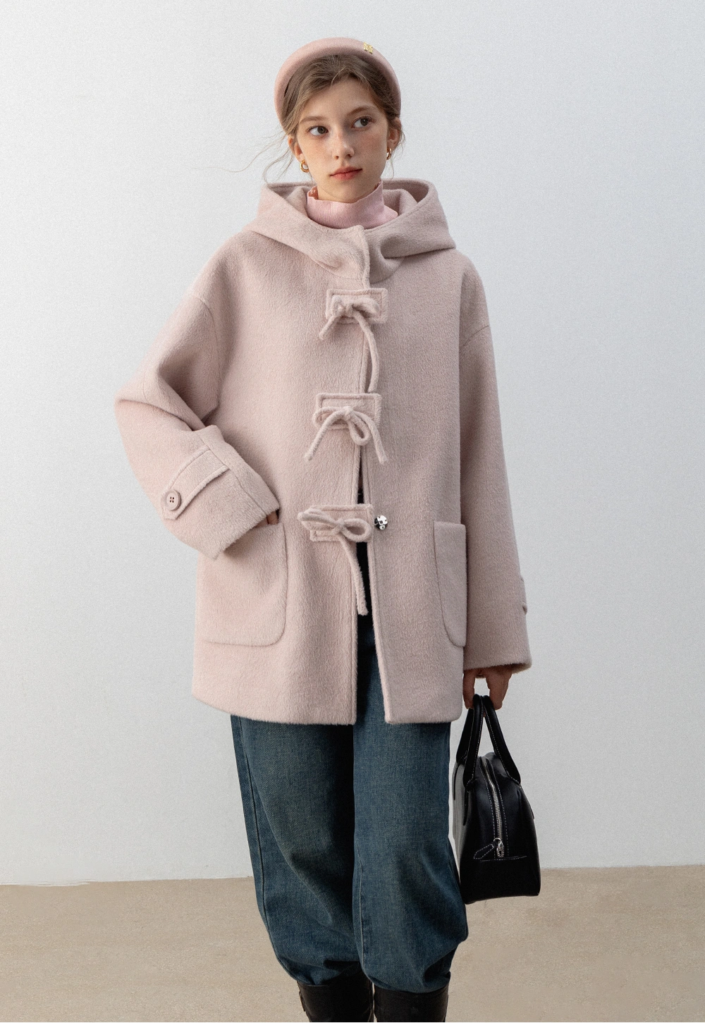 Toggle Tie Hooded Coat