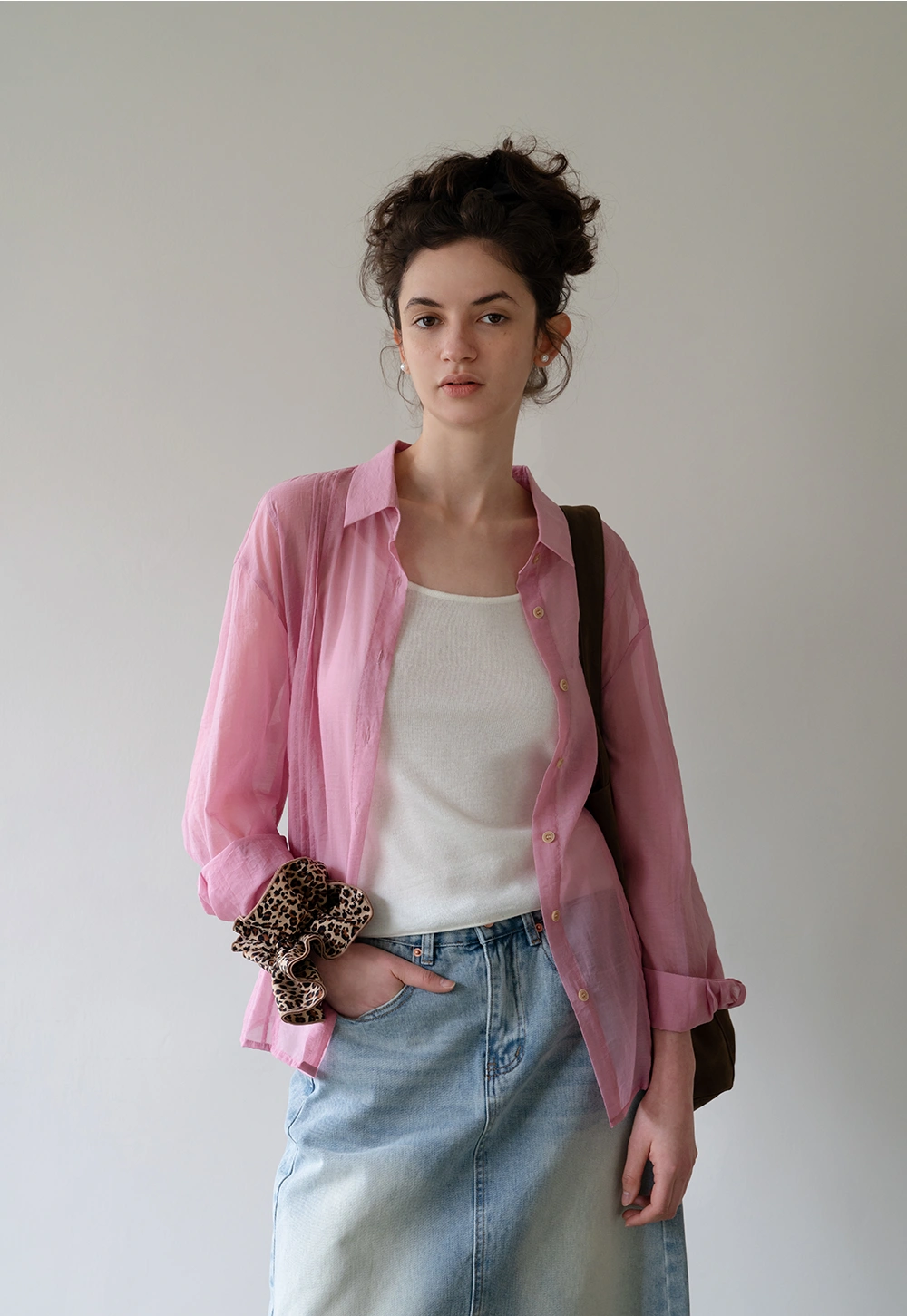 Dusty Rose Button-Up Shirt