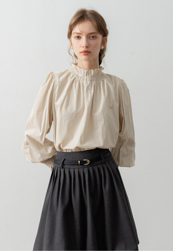 Women's Ruffle Collar Blouse