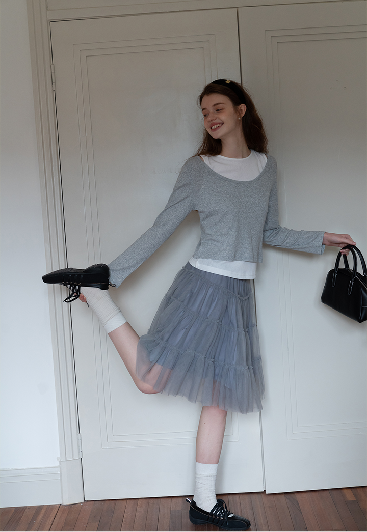 Women's Tiered Tulle Skirt