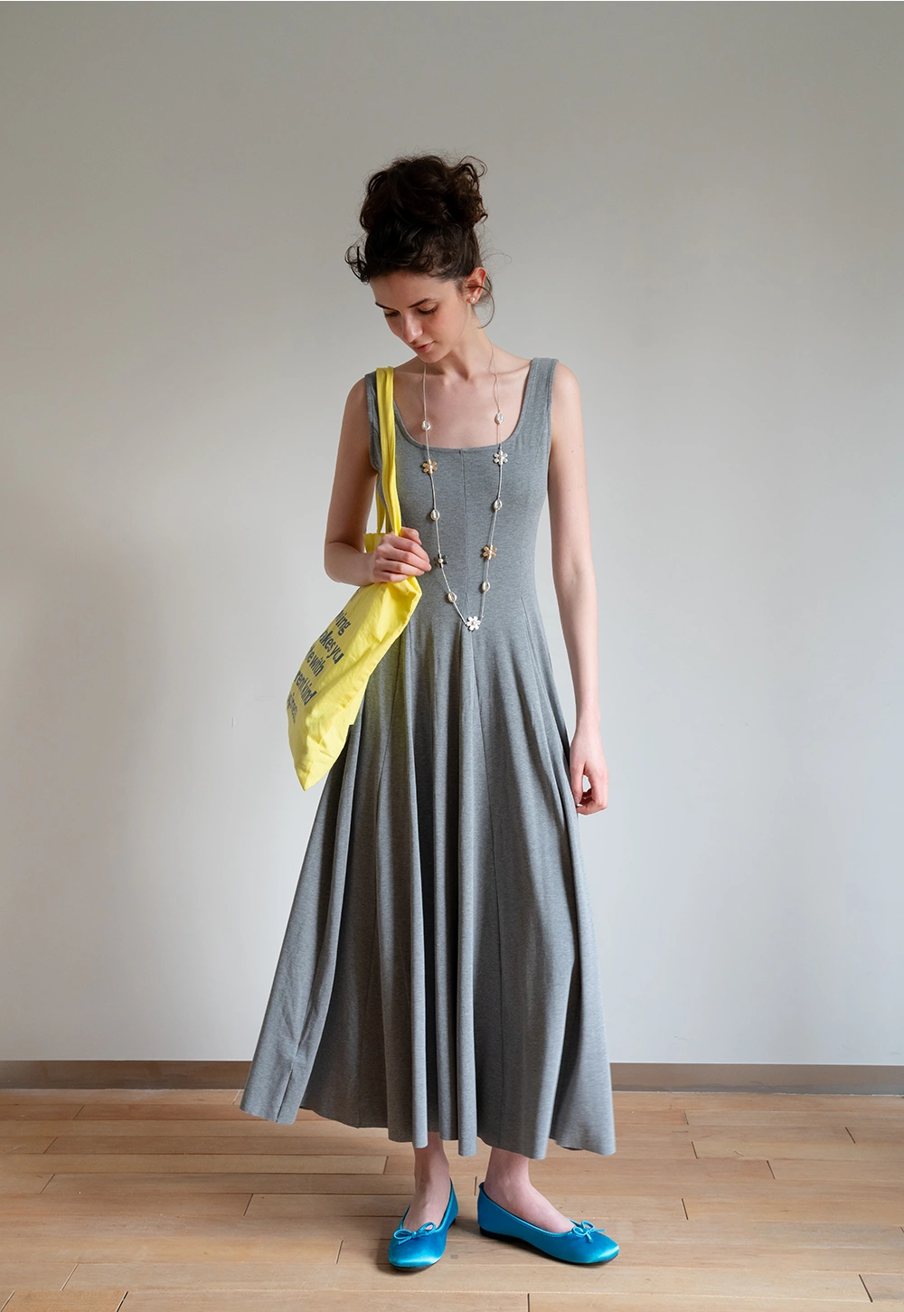 Sleeveless Pleated Dress