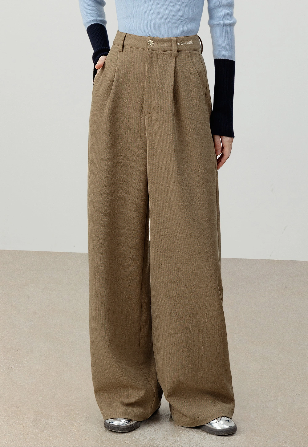 Women's High-Waisted Wide-Leg Trousers