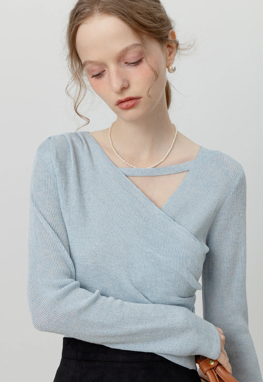 Women's Asymmetrical Knit Sweater