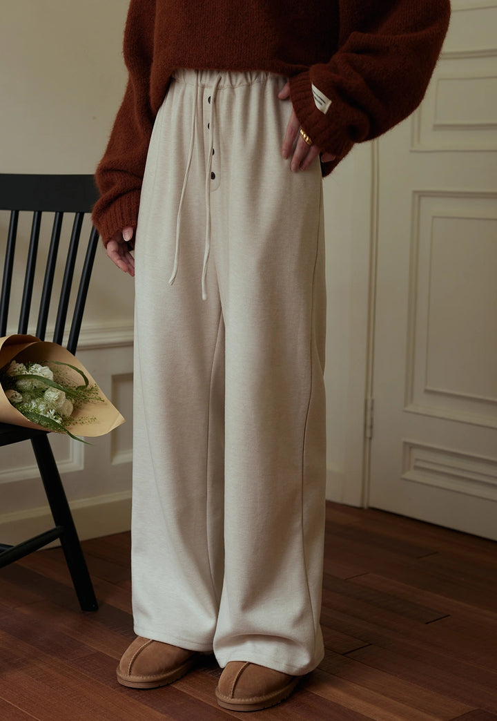 Women's Wide-Leg Drawstring Trousers